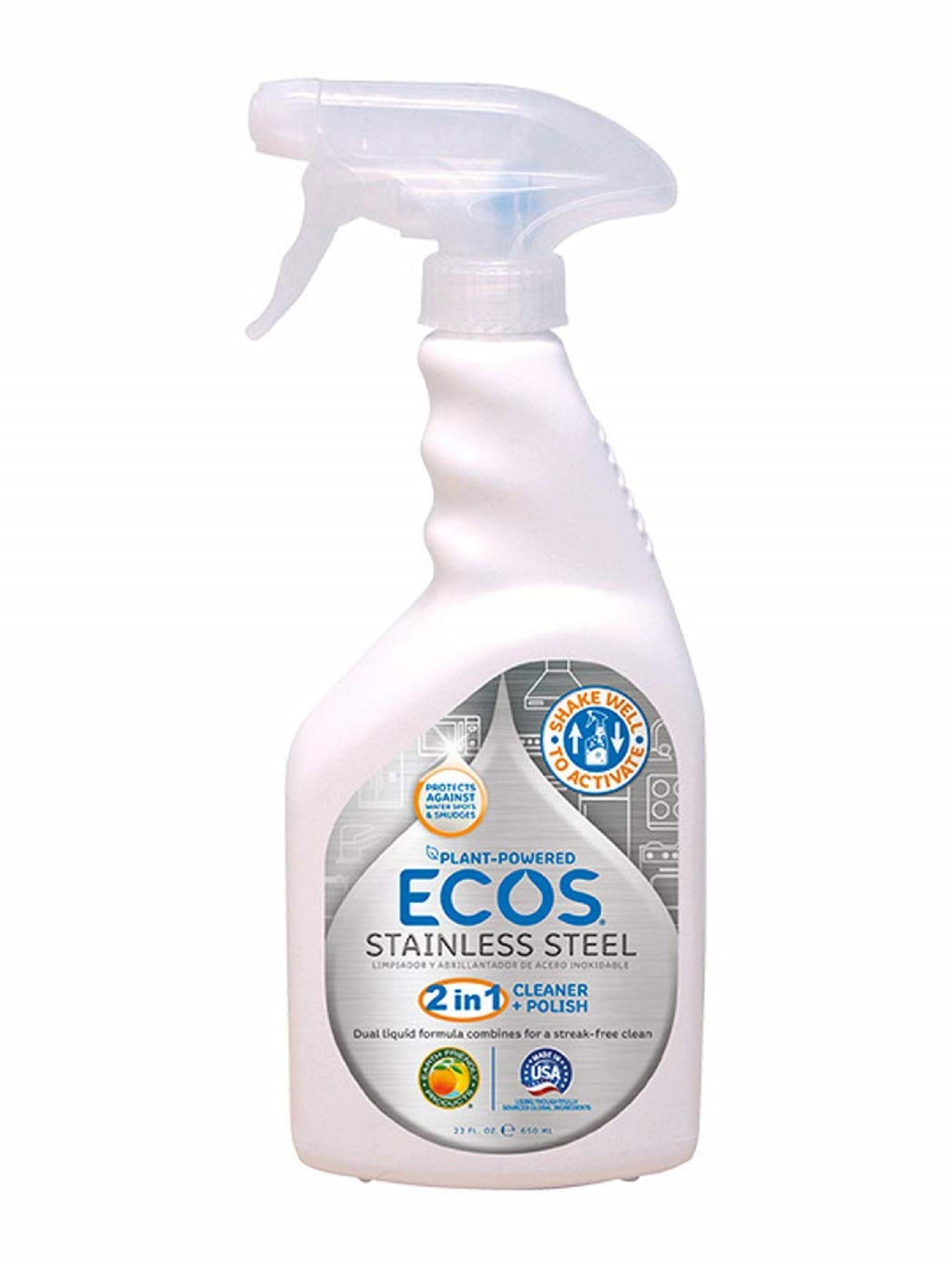 ECOS Stainless Steel Cleaner + Polish 22oz Mortimer